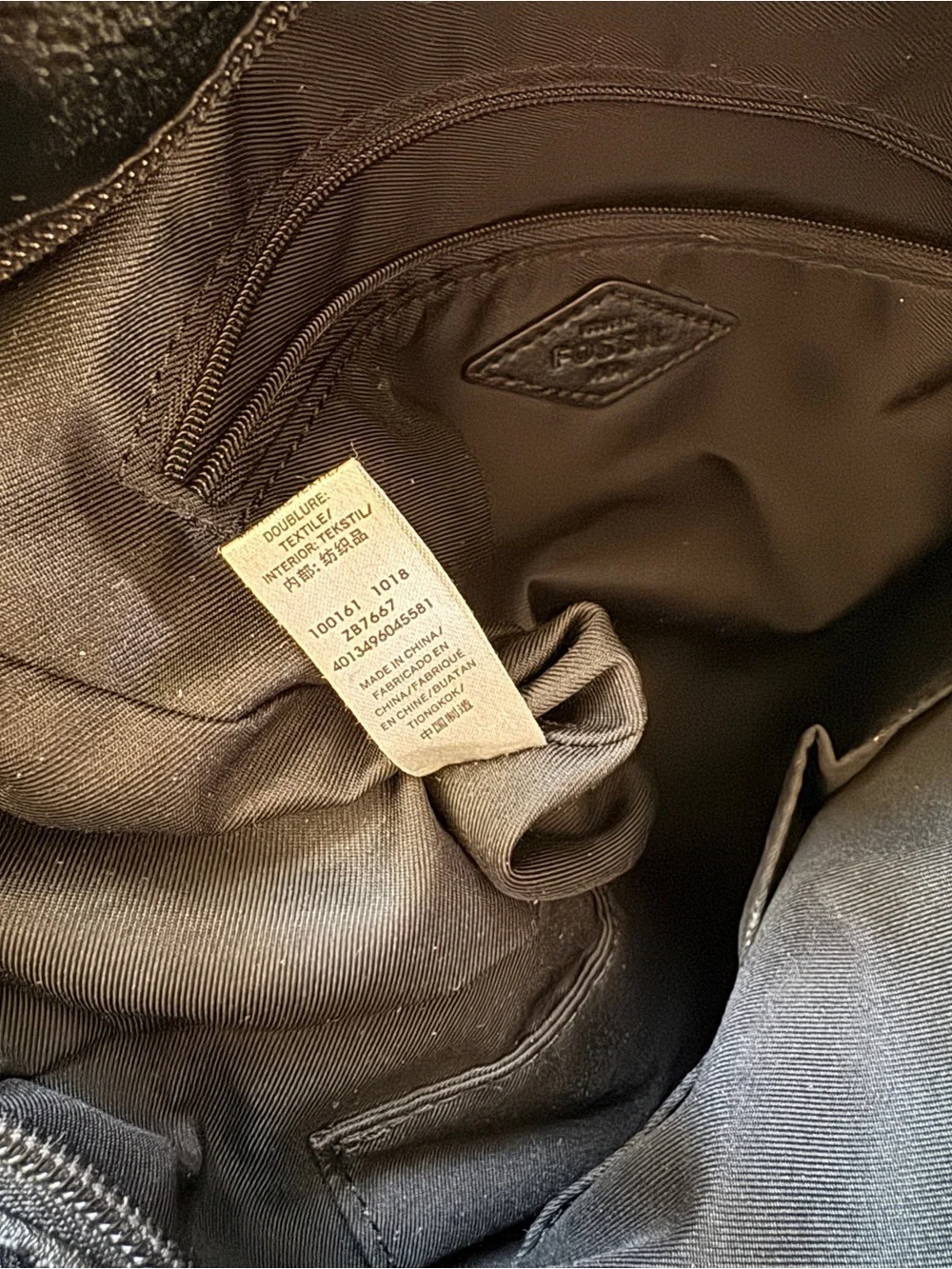 Fossil Camilla Black Leather Convertible Small Backpack